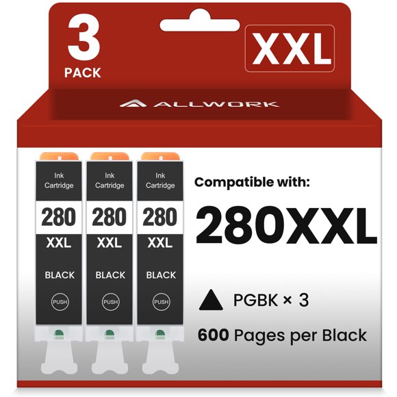 Cartucho de tinta ALLWORK compatible con Canon PGI-280XXL