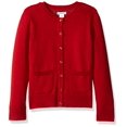 thumbnail image 1 of Essentials Cardigan d'Uniforme pour Filles, Rouge, Petit, 1 of 2
