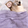 thumbnail image 3 of BORITAR Baby Blanket with Butterfly Design for Girls Ultra Soft Fleece Warm and Lightweight Blankets for Infant Toddler Newborn, 30x40 Inch, Purple, 3 of 6