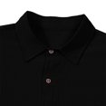 thumbnail image 4 of LEKWK 2 Piece Casual Set for Men Long Sleeve Button Down Shirt and Drawstring Pants Lightweight Breathable Sleepwear Summer Casual Lounge Outfit Black M, 4 of 6