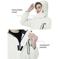 thumbnail image 5 of Skieer Women's Waterproof Ski Jacket Windproof Rain Jacket Winter Warm Hooded Coat White Small, 5 of 7