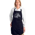 thumbnail image 1 of LA Pop Art Full Length Word Art Apron - Dinosaur T-Rex Skeleton, 1 of 2