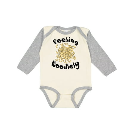 

Inktastic Feeling Noodlely Boys or Girls Long Sleeve Baby Bodysuit