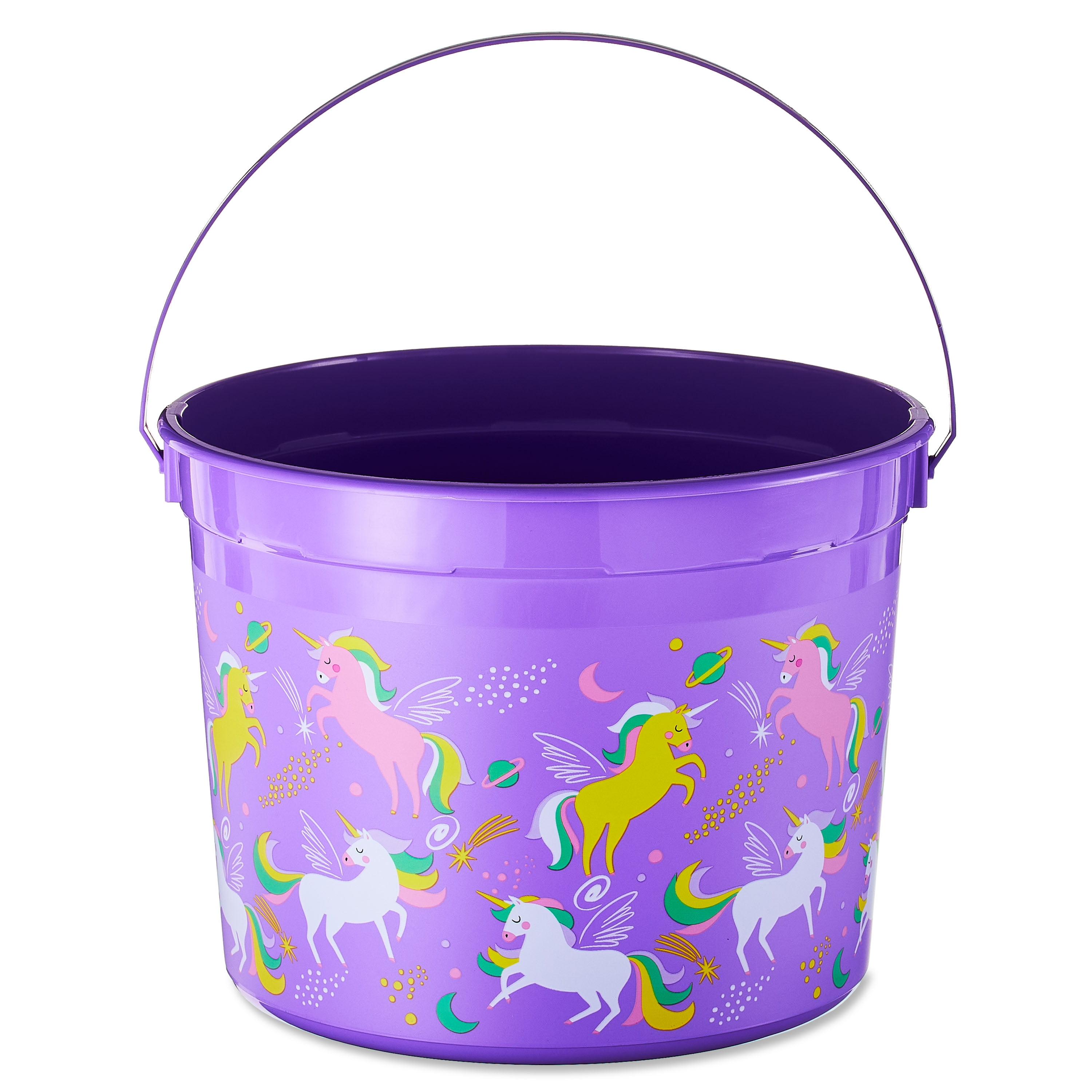 Way To Celebrate Easter 5Quart Plastic Bucket, Unicorns