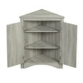 thumbnail image 6 of Bellemave Modern Triangle Bathroom Corner Cabinet, Bathroom Storage Cabinet with Adjustable Shelves, Freestanding Floor Cabinet for Bathroom, Living Room, Bedroom, Kitchen (Oak), 6 of 14