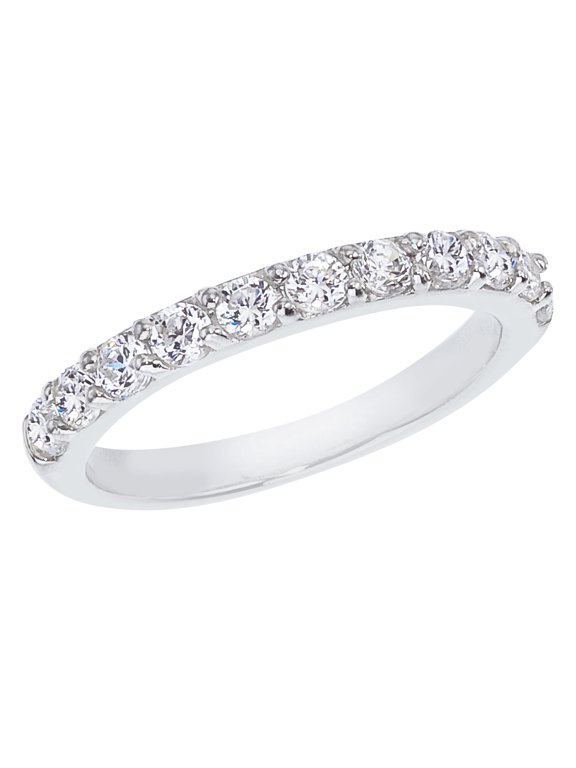 14K White Gold .77 ct Diamond Band Ring