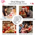 thumbnail image 7 of APSVO S925 Sterling Silver Plated Oval Wedding Rings for Women CZ Eternity Promise Band Engagement Rings Set Birthday Mothers Day Jewelry Gifts Her Mom Wife Girlfriend Adults Ideas, 7 of 7