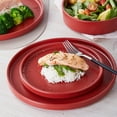 thumbnail image 4 of Stone Lain Cleo 32-Piece Dinnerware Set Stoneware, Red, 4 of 6