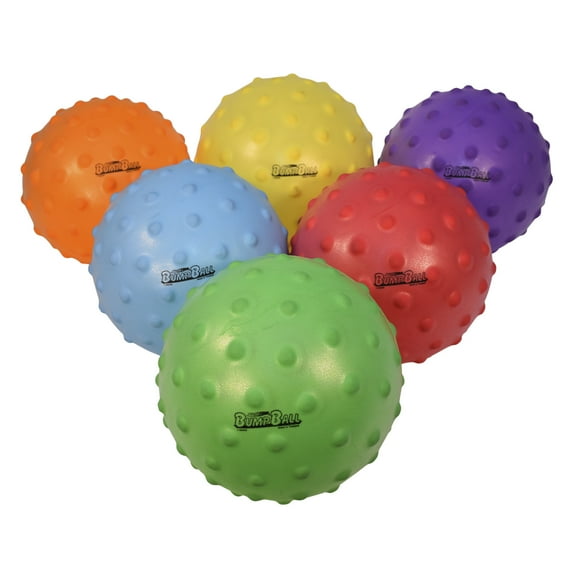 Sportime Small SloMo BumpBalls, 4 Inches, Assorted Colors, Set of 6