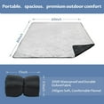 thumbnail image 5 of Tirrinia Waterproof Outdoor Blanket with Sherpa Lining, Sports, Picnic, Concerts, Pet,60” x 80”, 5 of 7