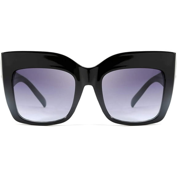 FEISEDY Retro Overesized Cat Eye Sunglasses Women Men Square Cateye UV400 Sunglasses B2629