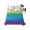 Multicolor, variant on Rainbow Colors Ombre Cream Flat Sheet Only Twin Size, Soft Breathable Bed Top Sheets for Mattress, Modern Abstract Art Aesthetics Luxury Bedding Flat Sheets for Home Hotel Bedroom Bed Protection