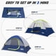 thumbnail image 2 of Carpa para Camping impermeable y a prueba de viento para 4 personas con toldo, 2 of 6