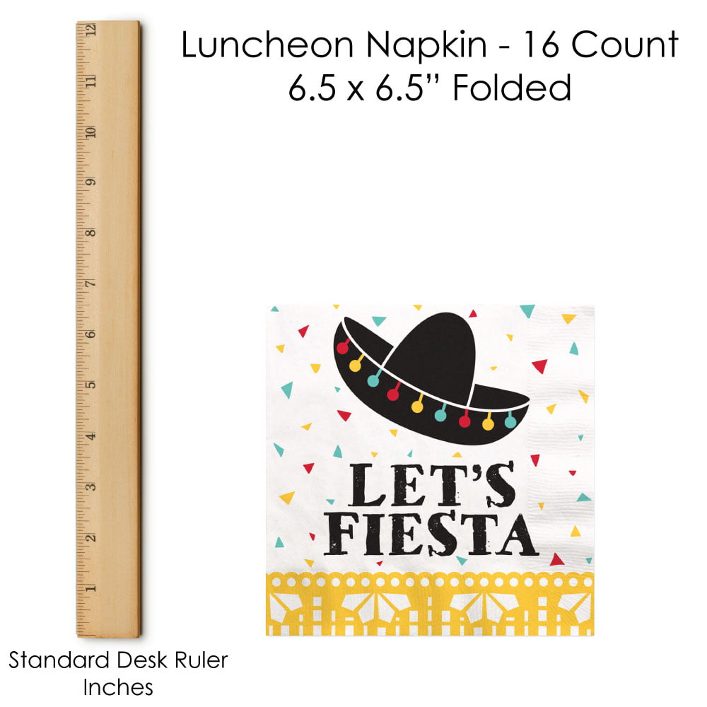 Mexican Fiesta Luncheon Napkins 16 Count Lets Fiesta