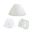 thumbnail image 4 of Conjunto de enaguas cortas para niñas con pantalones cortos, moda para fiestas, bodas, juegos de rol 45 centímetros, 4 of 8