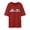 Brick Red, variant on Bibifish Mens T-Shirt Motivational Fun Print Crew Neck Short Sleeve Oversized Loose Fit Tshirts Casual Daily Wear Tee
