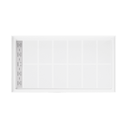 Sunny Shower Anti-slip Acrylic Left Drain Rectangular Shower Base in White 60" L x 32" W x 4" H