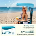 thumbnail image 3 of Sophia & William Foldable Canopy Chair Portable Camping Lounge Chair Outdoor Sunshade Canopy Chair with Cup Holder, Enamel Blue, 3 of 9