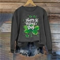 thumbnail image 5 of Staron Clearance Sale St. Patricks Day Shirts for Women Irish Shamrock Shirts Long Sleeve Tops Raglan Sleeve Pullover Tops Flowy Basic Crew Neck Tshirts, 5 of 5