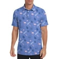 thumbnail image 4 of Iceglad Golf Shirts for Men Short Sleeve Dry Fit Print Performance Moisture Wicking Polo Shirt, 4 of 7