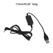DC 5V to DC 12V USB Voltage Step Up Converter Cable Power Supply Adapter Cable with DC Jack 4.0mm x 1.7mm USB 5V to 12V