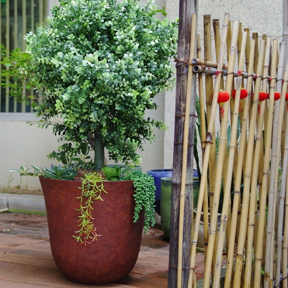 Better Homes & Gardens 18-Inch Rust Finish Durable Planter