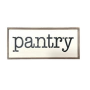 Parisloft Pantry Rustic Wood Block Sign, Small Farmhouse Tabletop Decor for Kitchen