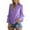 Purple, variant on EDFBUYKRS Female Long Sleeve Sweatshirt Sweatshirts for Women Plus Size Hooded Pocket Long Sleeve Print Casual Sweatshirt Size S