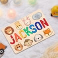thumbnail image 4 of Children's Personalized Name Puzzle Wooden Educational Toy Birthday Gift, 4 of 5