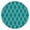 Teal Geometric Quatrefoil, variant on Teal Geometric Boho Pattern Round Fitted Tablecloth with Elastic Edge,Dining Table Cover Waterproof,Outdoor Round Tablecloth for Camping,Dining,Indoor and Outdoor