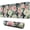 Pioneer Flower Floral-2, variant on Long Mouse Pads for Desk,Pioneer Flower Floral Print Pattern Desk Mats on Top Of Desks, Desk Mouse Pad Extra Large with 3mm Non-Slip Base and Stitched Edge for Gaming,Office,Work,Home 31.5"x11.8"