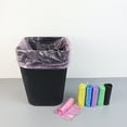 thumbnail image 7 of Travelwant 5 Rolls/100Pcs Strong Bags Colorful Clear Garbage Bags, Bathroom Can Bin Liners, Small Bags for home office kitchen Multicolor-17.7" x 19.7", 7 of 7