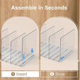 thumbnail image 4 of 2Pack Bag & Purse Organizer for Closet,Adjustable Clear Handbag Shelf Clutch Dividers for Closet Org, 4 of 5