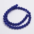 thumbnail image 2 of 5pcs Natural & Dyed Malaysia Jade Bead Strands Round Midnight Blue 8mm Hole: 1.0mm about 48pcs/strand 15 inch, 2 of 3