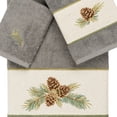 thumbnail image 4 of Linum Home Textiles 3-Pieces Nature Turkish Cotton Embellished Towel Set, 27" x 54", Gray, 4 of 10