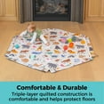 thumbnail image 5 of Toddleroo by North States 6-Panel Superyard Nook with SecureMat, Animal ABC, Light Gray, 5 of 12