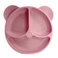 thumbnail image 1 of Plato llano de silicona para niños, complementos alimenticios para bebés separados, 1 of 5