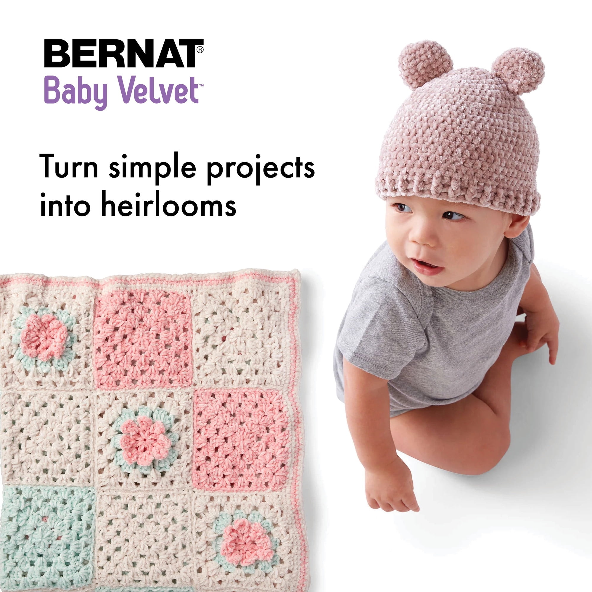 Bernat® Fil Baby Velvet™, Polyester #4 Moyen, 10,5oz/300g, 492 Yards