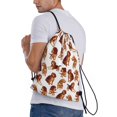 thumbnail image 3 of Drawstring Backpack - cool Beagle Dog puppy Splash Proof Small Drawstring Gym Bag for Women Men, Cinch Sports String Bag Backpack for Travel Swimming Beach, 3 of 8
