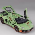 thumbnail image 2 of 1:32 Lambor Aventador SVJ LP780-4 Sports Car Model Toy Diecast Metal Scissor Doors Opened Simulation Sound Light Hobby Gifts, 2 of 9