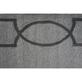 thumbnail image 3 of 5'x7' Oatmeal Ivory Hand Hooked UV Treated Bordered Indoor Outdoor Area Rug, 3 of 6