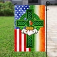 thumbnail image 6 of Saint Patricks Day Irish American Celtic Cross Flag - House Flag (29.5" x 39.5"), 6 of 9