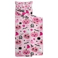 thumbnail image 2 of Halloween Pink Spooky Hearts and Ghosts Toddler Nap Mats for Kids Preschool,60"x20" Sleeping Mat Bag or Kids,Toddler Sleeping Bag,Toddler Nap Mat or Daycare, 2 of 6