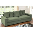 thumbnail image 5 of US Pride Furniture Luxe Corduroy Sofa with 5 Matching Toss Pillows, Sleek Design, Spacious and Comfortable 3 Seater Couch for Modern Living Room Dark Green, 5 of 5