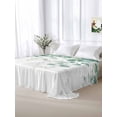 thumbnail image 6 of Eucalyptus Leaves Flat Sheets Only King Size, Soft Breathable Bed Top Sheets for Mattress, Green Botanical Summer Spring Leaves Luxury Bedding Flat Sheets for Home Hotel Bedroom Bed Protection, 6 of 9