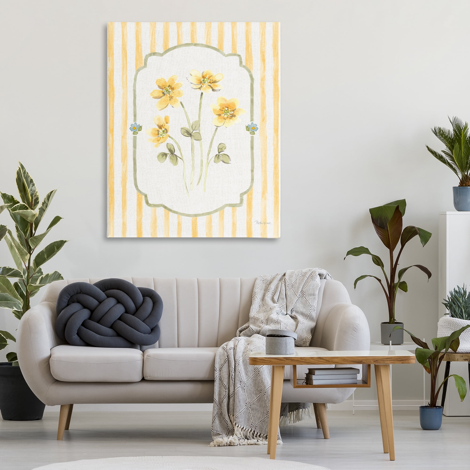 Stupell Industries Sweet Honey Flowers Canvas Wall Art, design by Beth Grove
