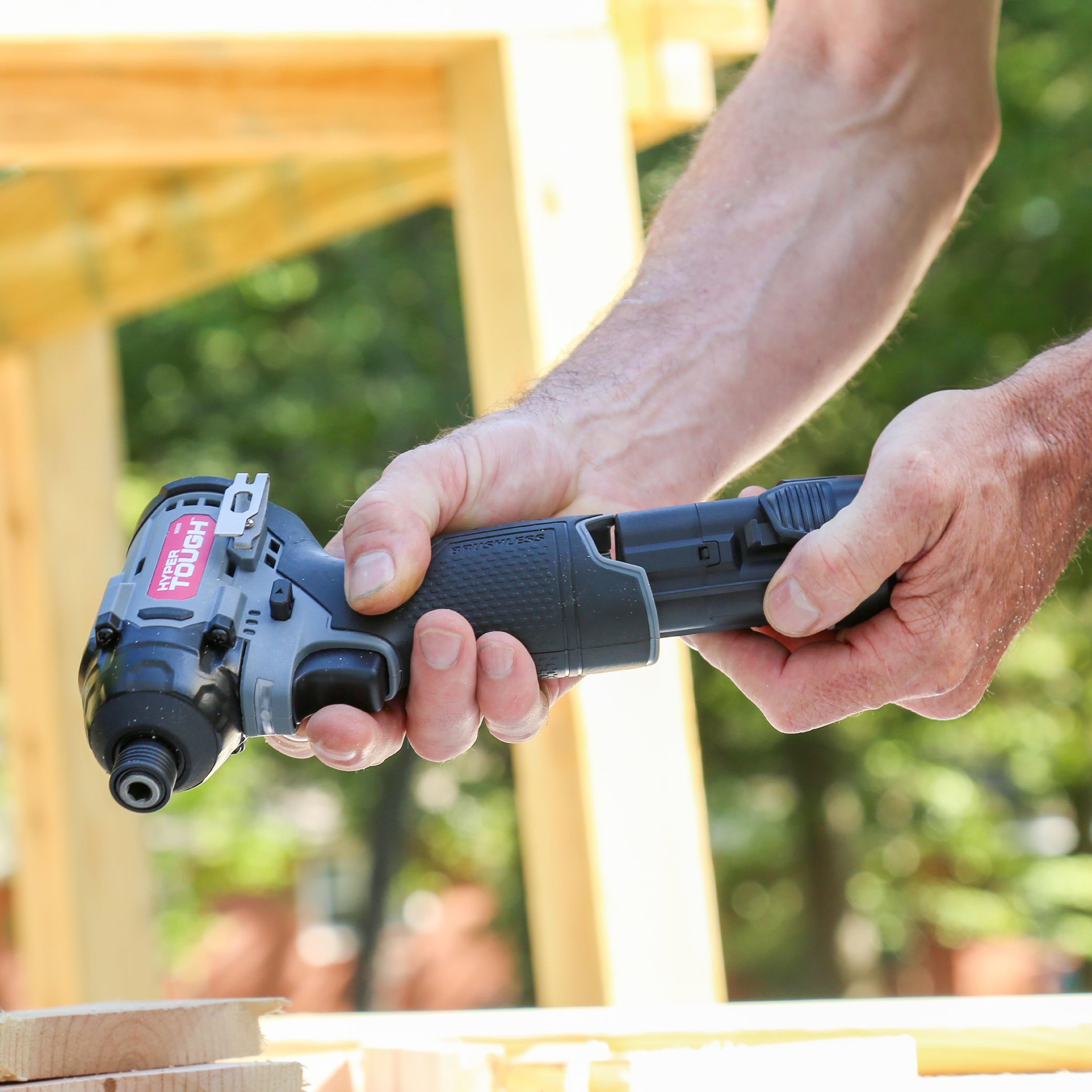 Hyper Tough 12V Max* Lithium-Ion Cordless Brushless Impact Driver with 1.5Ah Battery and Charger, Model 98809