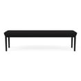 thumbnail image 4 of Lesro Lenox Steel Fabric 3-Seat Waiting Room Guest Bench in Black/Open House Black, 4 of 5
