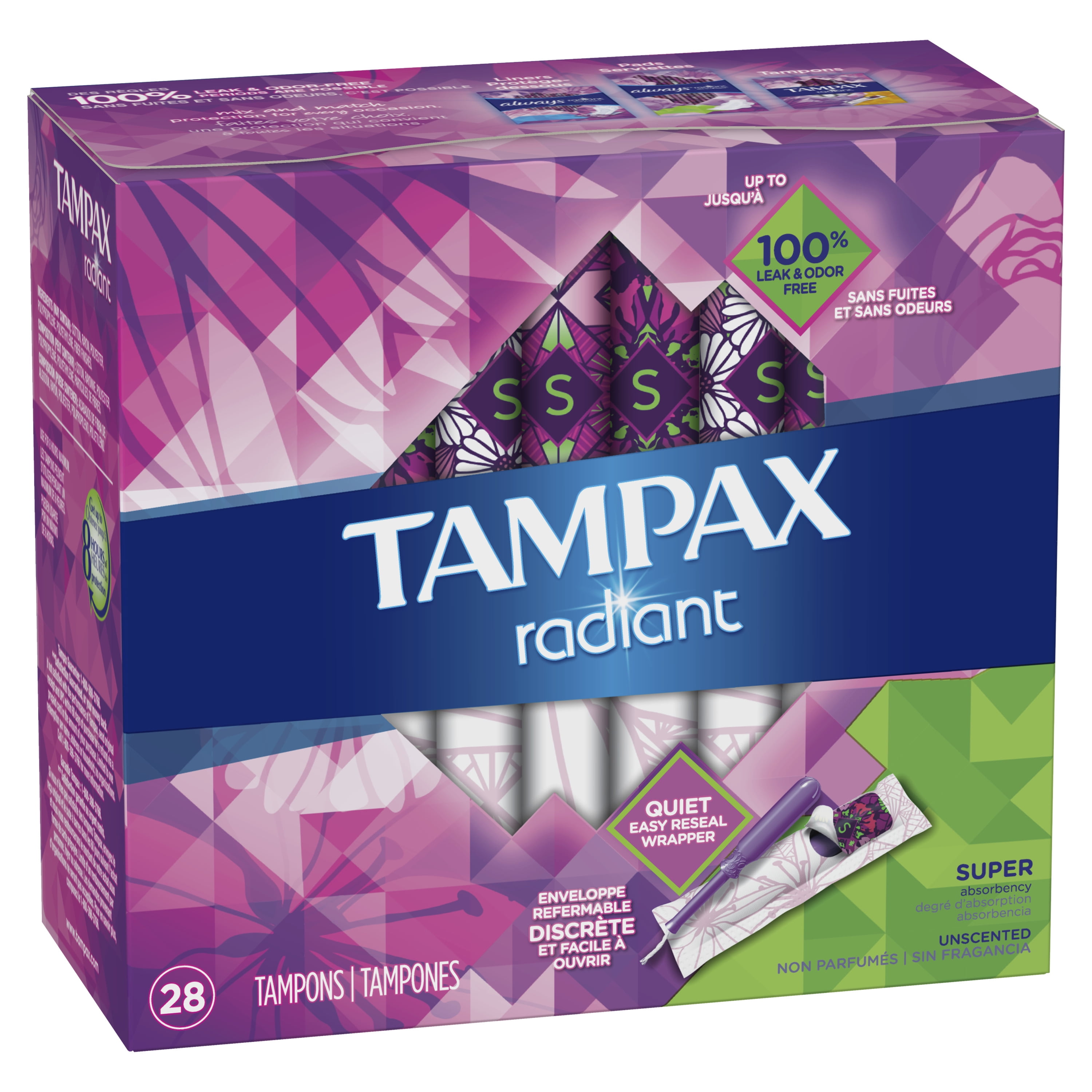 tampax radiant tampax radiant