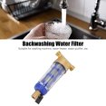 thumbnail image 2 of Sediment Water Filter, Cyclonic Sedimentation Water Filter G1/2in Backwashing Pure Copper, Whole House Water Filter for Washer Water Heaters Purifiers, 2 of 9